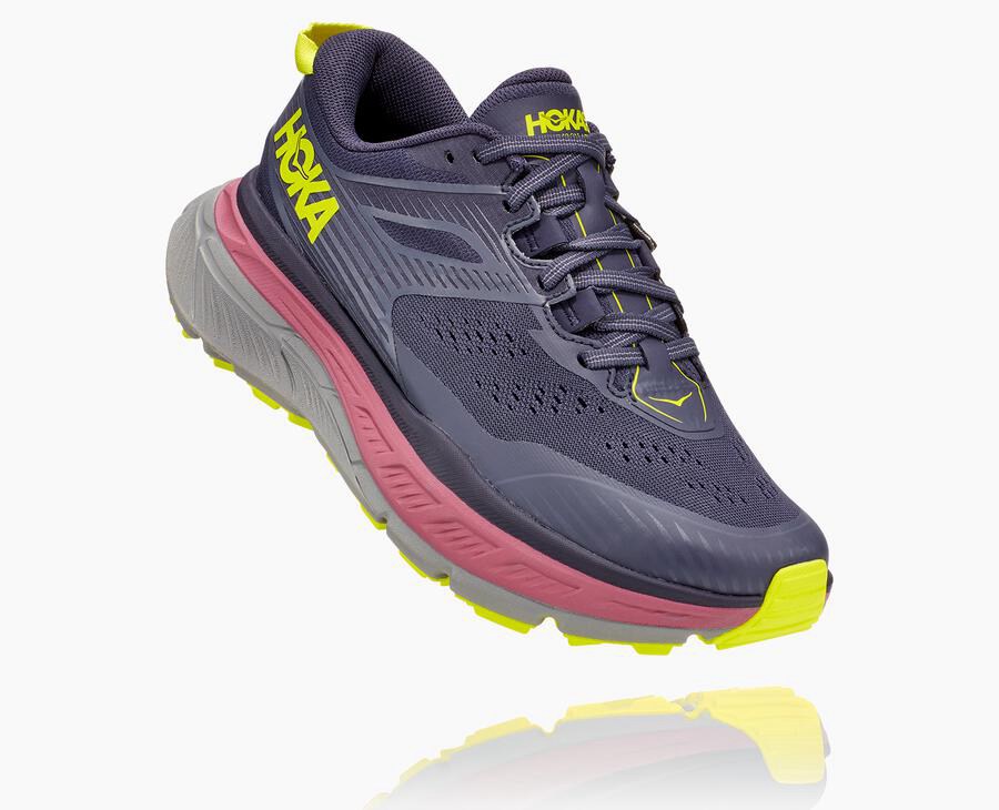 Hoka One One Trainers Womens Navy - Stinson Atr 6 - 38270ETMV